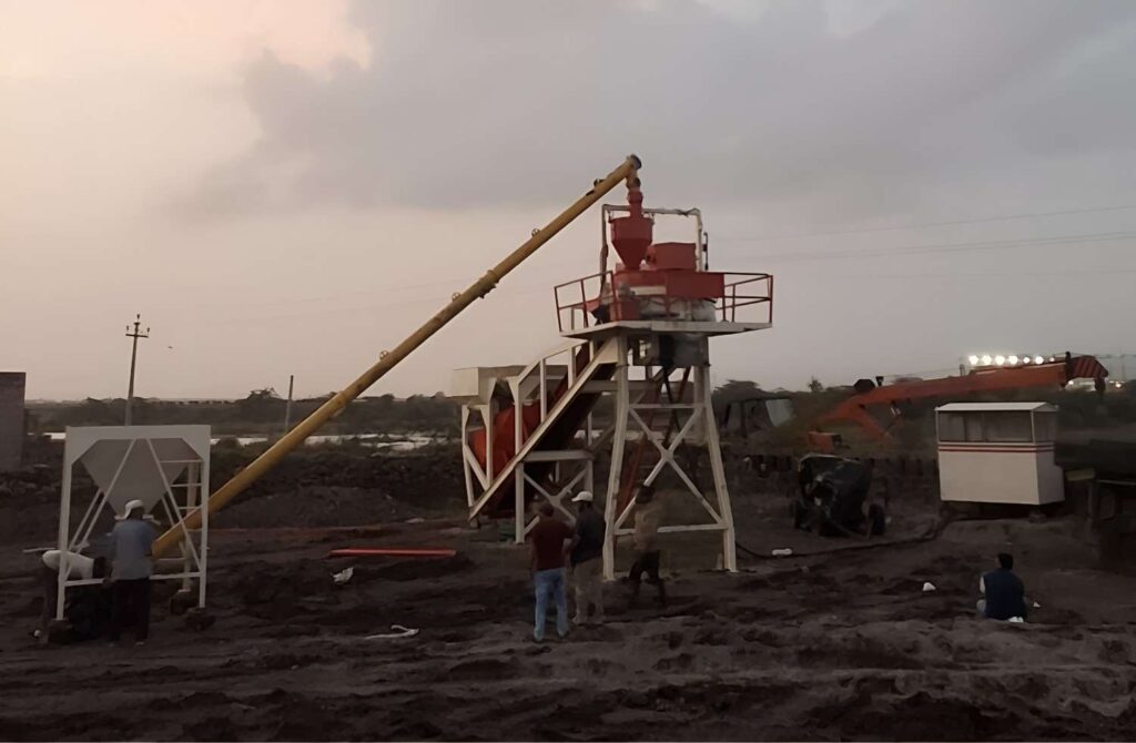 compact concrete batching plant(TM Height)