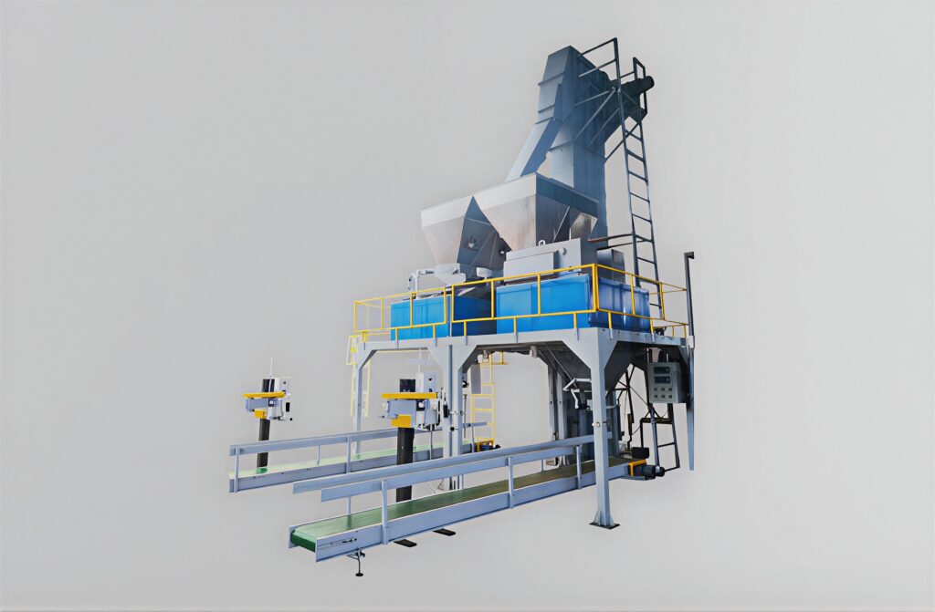Dual open mount bag packer