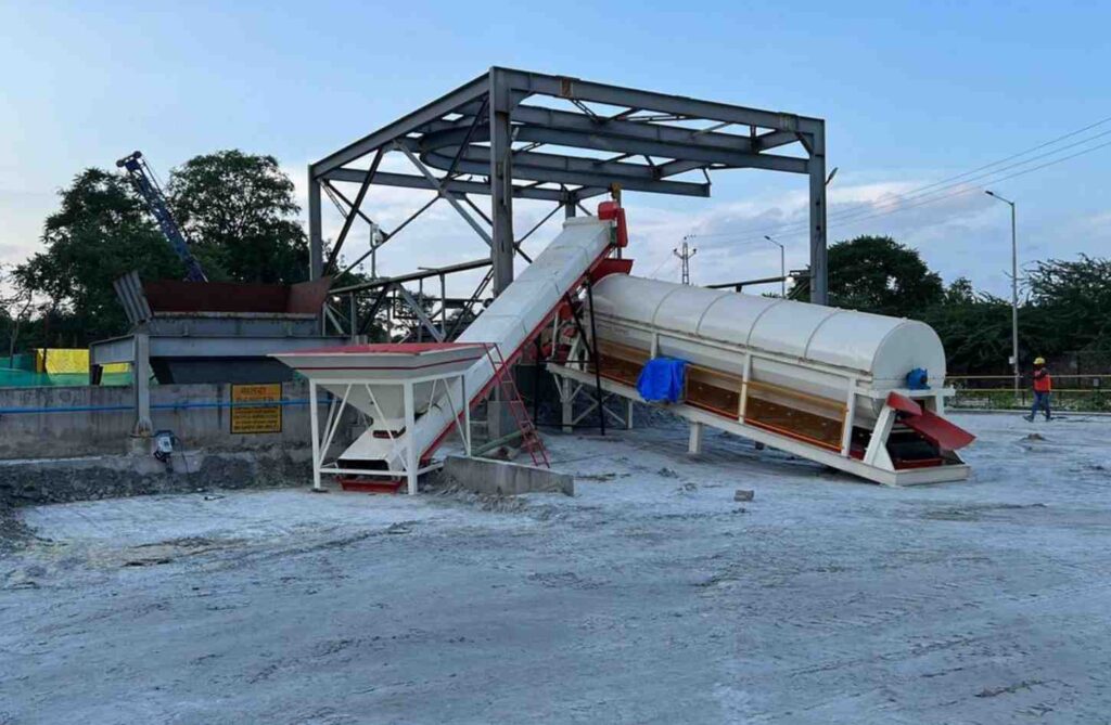 rotary sand screening plant