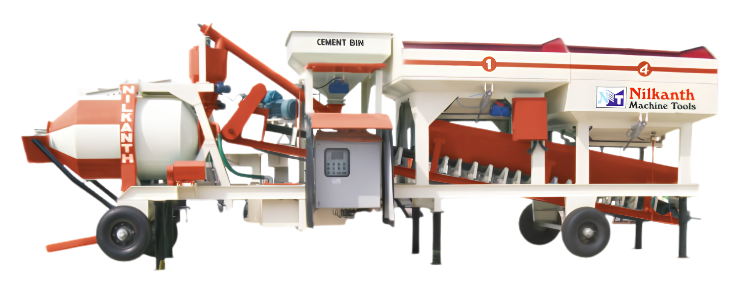mobile concrete batching plant, Nilkanth Machine Tools