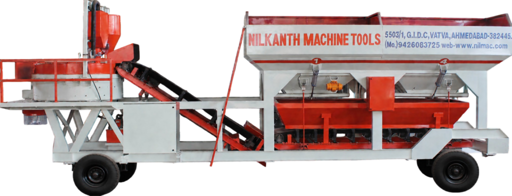 mobile concrete batching plant, Nilkanth Machine Tools